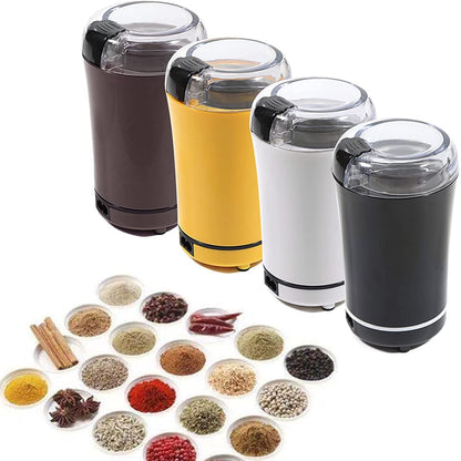 Portable Electric Coffee Bean and Spice Grinder