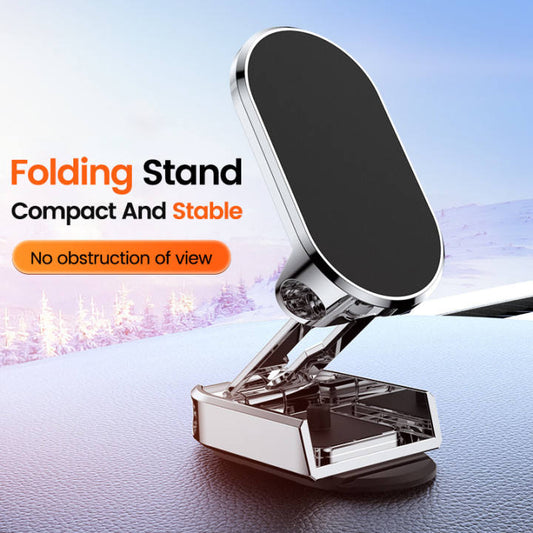 🔥 Alloy Folding Magnetic Car Phone Holder