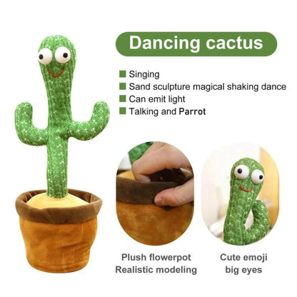 Cute Dancing And Talking Cactus Toy For Kids